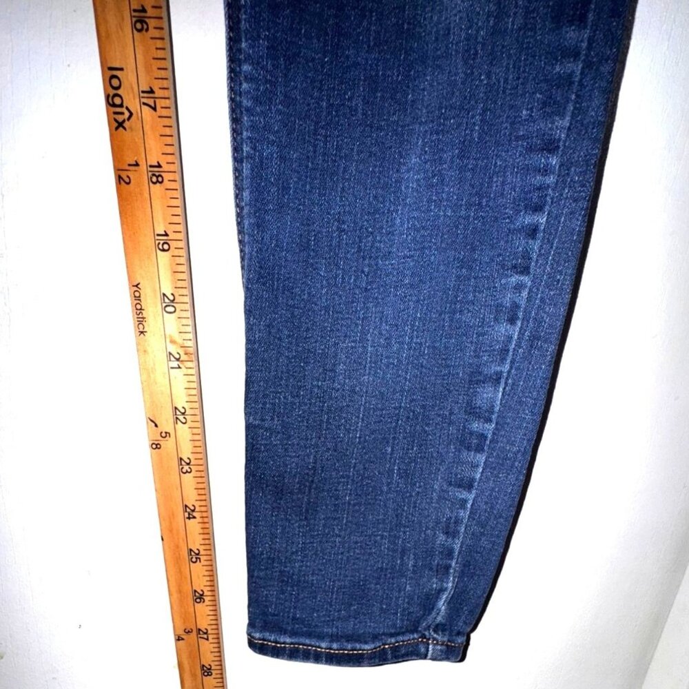 Old Navy Rockstar Mid-Rise Super Skinny Jeans Womens Size 6 Blue Denim - Picture 5 of 8
